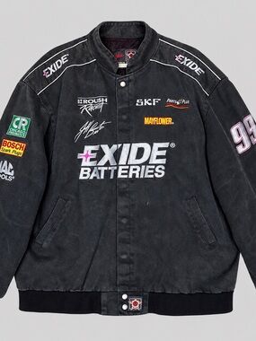 JH Design Jeff Burton #99 ExideBatteries NASCAR Jacket 4XL Made inUSA